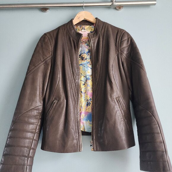 Ted Baker Leather Jacket - Picture 1 of 7